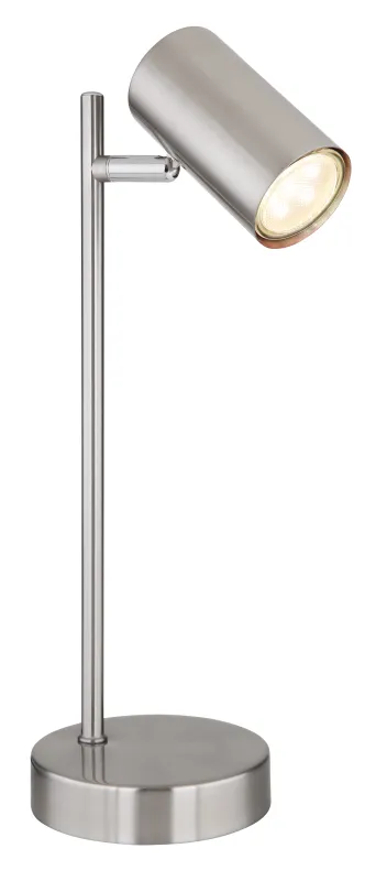 Robby 35cm Nickel mat lampe de bureau De Globo Lighting - Robby &auml;r en praktisk skrivbordslampa som blir ett stilfullt tillskott till ditt hem.
