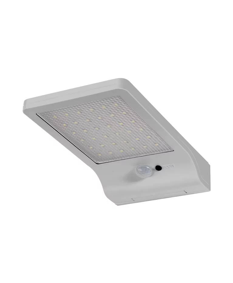 DoorLED Sensor Argent lampe solaire De Ledvance - Avec une couleur de lumi&egrave;re blanche neutre de 4000K, il fournit un &eacute;clairage clair et agr&eacute;able dans les entr&eacute;es, les garages ou les all&eacute;es de jardin.