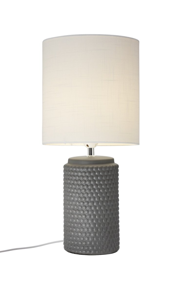 Bubble 50cm Gris lampe de table De Cottex - La lampe de table Bubble est une lampe en c&eacute;ramique &eacute;l&eacute;gante avec une structure &agrave; bulles unique sur la base.