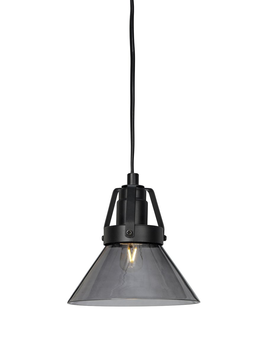 Lampe Style École Ø15 Couleur fumée lampe de fenêtre De Cottex - Livré avec câble noir de 3,5 m et prise.