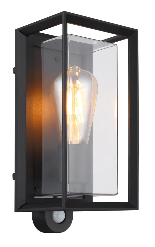 Logana Noir lampe d’extérieur De Globo Lighting - Med sin rektangul&auml;ra design och unika ljusspridning kombinerar den stil och funktion.