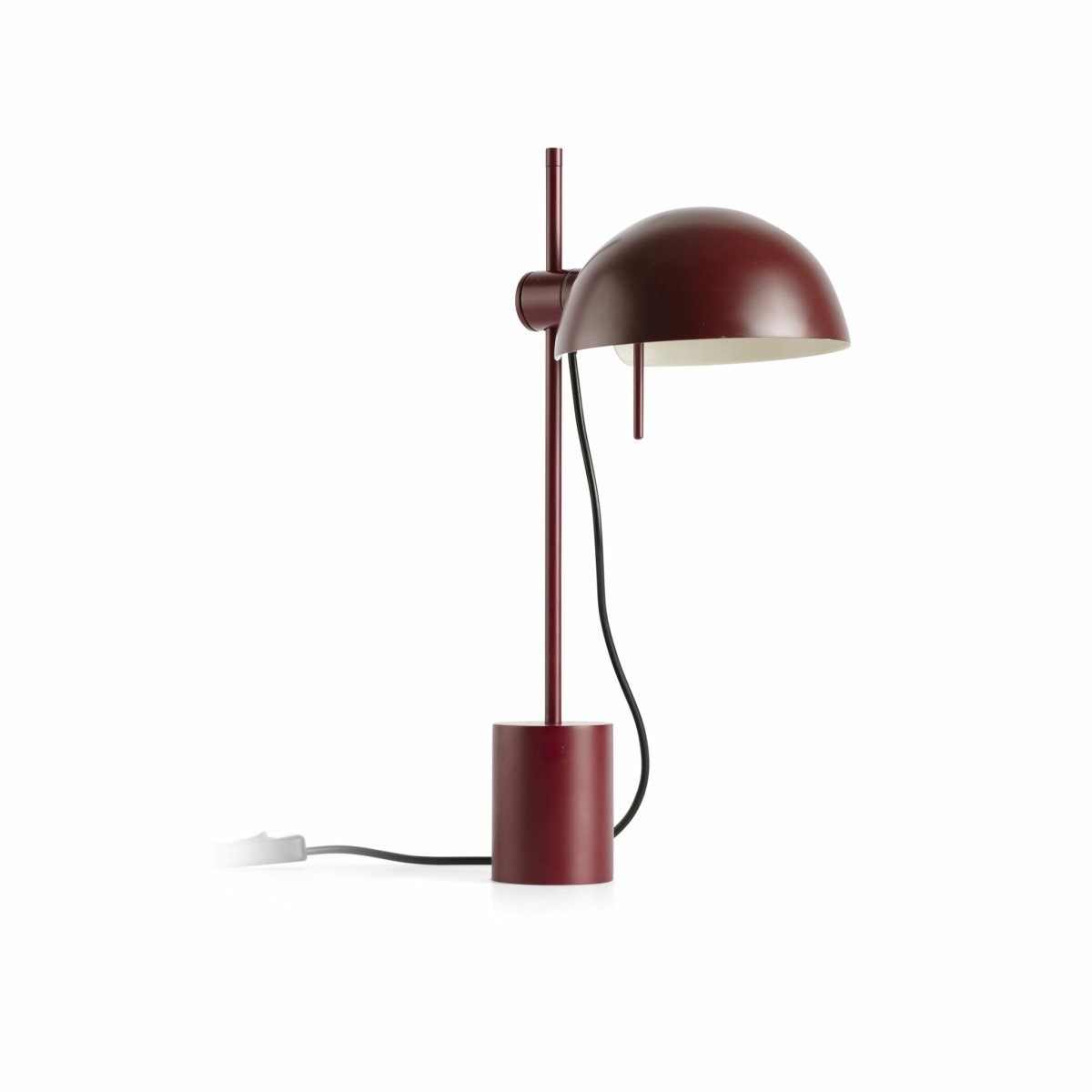 Matilda 43cm Bourgogne lampe de bureau De Faro Barcelona - Matilda est une lampe de table bordeaux au design g&eacute;om&eacute;trique et &eacute;pur&eacute; qui s'int&egrave;gre parfaitement &agrave; tous les int&eacute;rieurs.