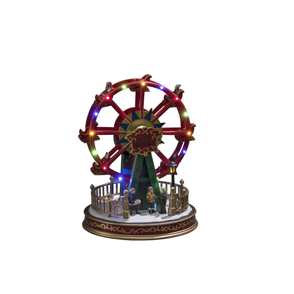Décoration De Noël Mécanique Avec Grande Roue 30cm Multicolore De Konstsmide - Cr&eacute;ez une ambiance de No&euml;l magique avec cette charmante d&eacute;coration de No&euml;l m&eacute;canique en forme de grande roue.