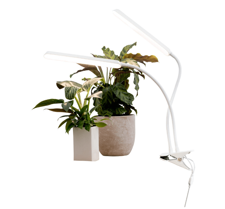 Lampe Pour Plantes Tulip Blanc De Airam - La lampe peut &ecirc;tre fix&eacute;e sur un plateau de table d'une &eacute;paisseur de 30 &agrave; 35 mm.