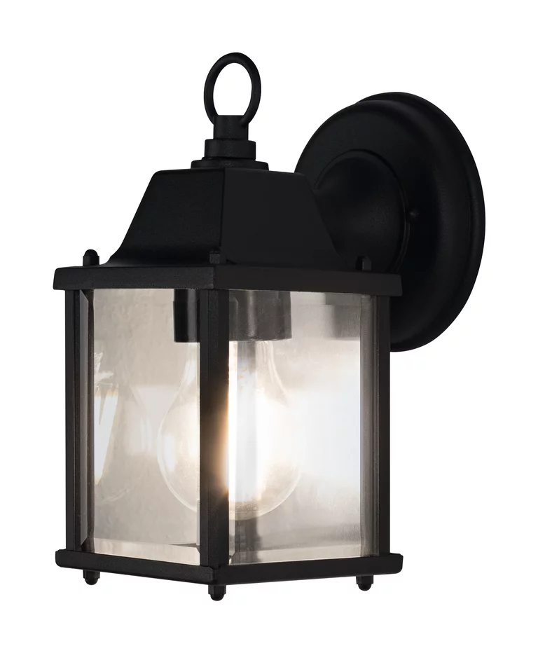 Lantern Square S Noir lampe d’extérieur De Osram - Lantern Square est une applique murale &eacute;l&eacute;gante au design de lanterne classique qui conf&egrave;re aux fa&ccedil;ades, entr&eacute;es et terrasses une touche intemporelle et &eacute;l&eacute;gante.