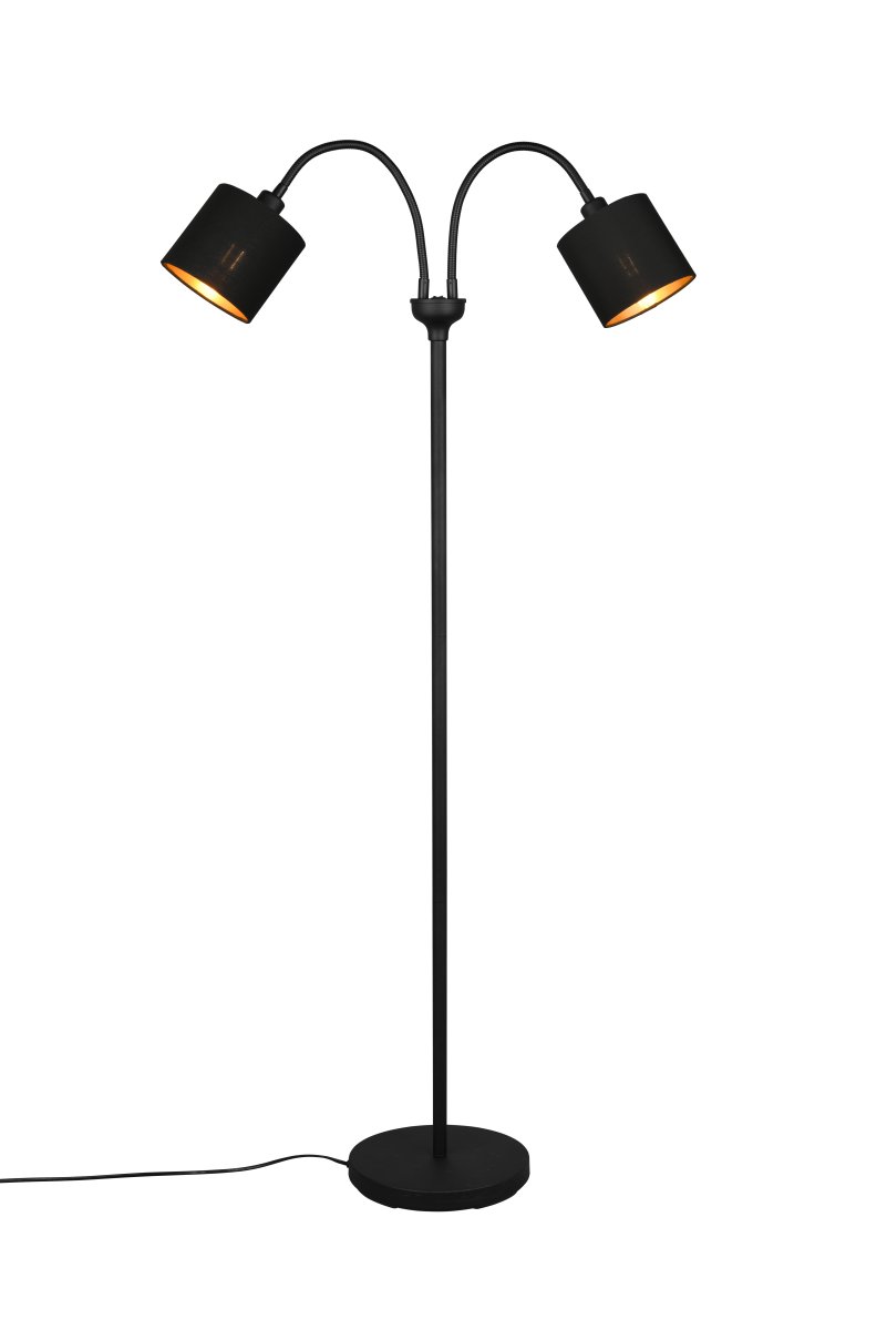 Tommy 2 Noir lampadaire De Trio Lighting - 