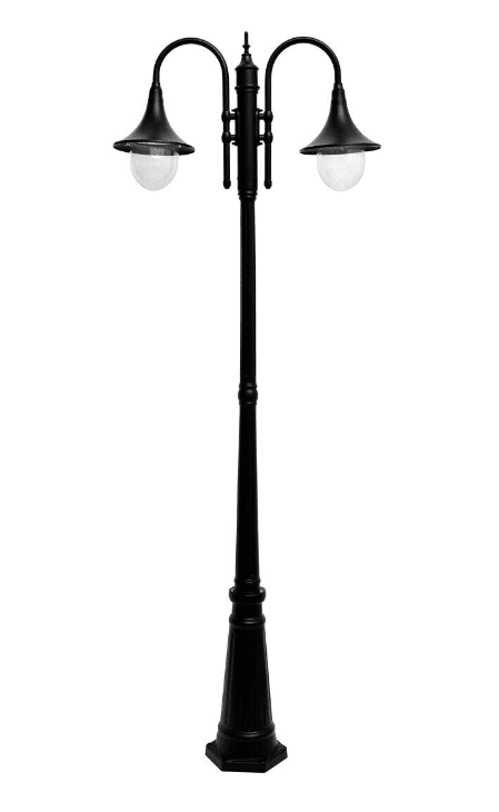 Kartano Trumpet 220cm Noir lampadaire De Airam - Le lampadaire trompette Kartano est une version plus moderne de l'ancien support de lampe.