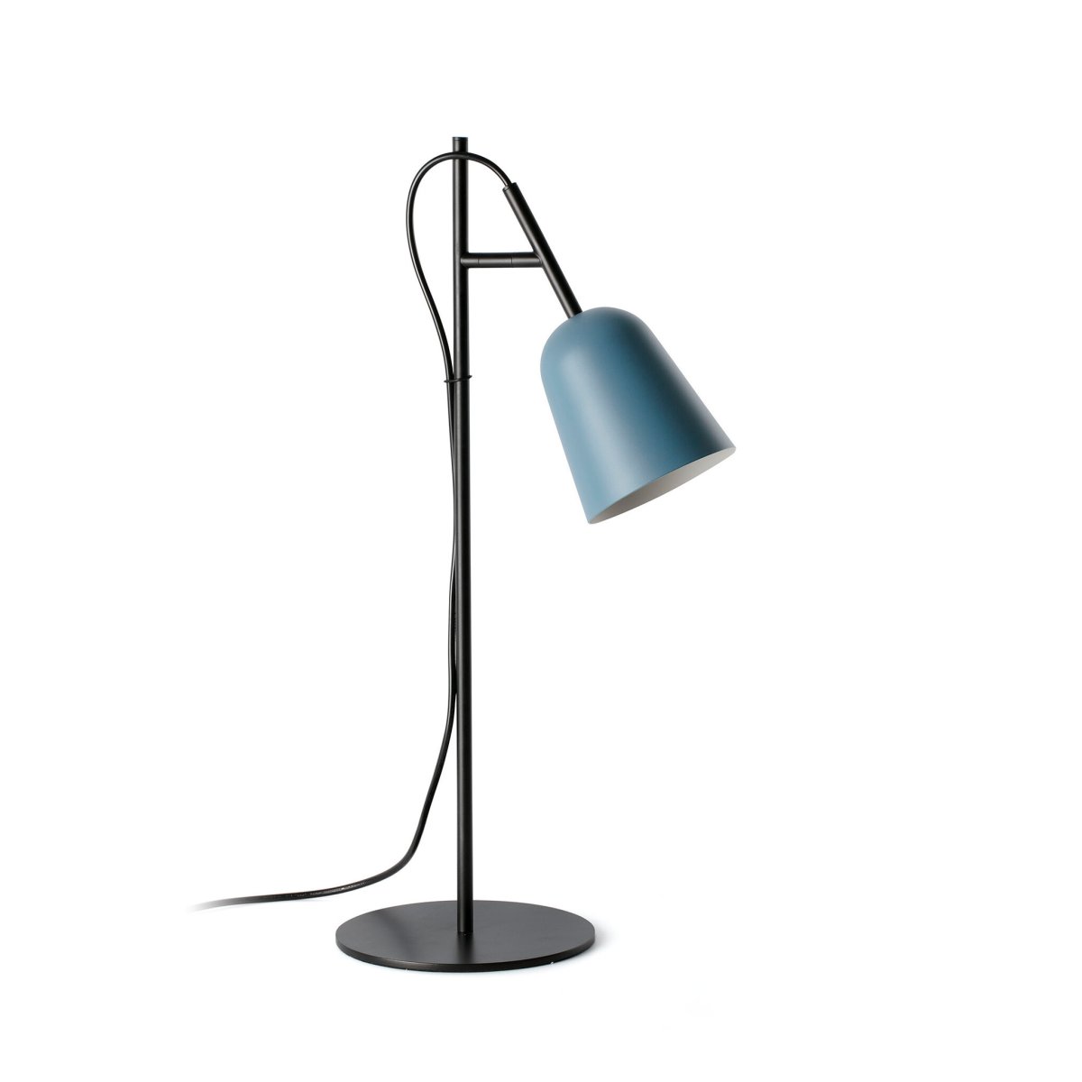 Studio 55cm Bleu lampe de bureau De Faro Barcelona - Son attache-c&acirc;ble d&eacute;corative en forme de branche lui conf&egrave;re une touche unique et pleine de caract&egrave;re.
