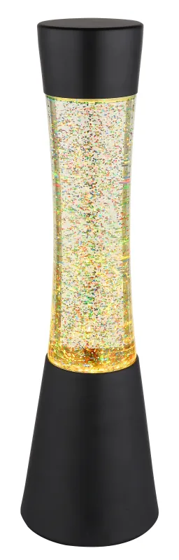 Sparkle Noir lampe pour enfant De Globo Lighting - Den mattsvarta designen i aluminium ramar in den klara glassk&auml;rmen, som sprider ljuset mjukt och skapar en behaglig atmosf&auml;r.
