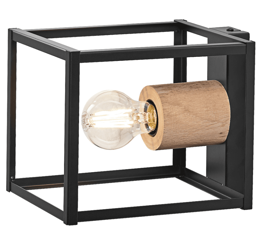 Nairobi 22cm Noir applique murale De Osram - Parfait pour mettre en valeur une ampoule &eacute;l&eacute;gante et ajouter une atmosph&egrave;re accueillante &agrave; la pi&egrave;ce.