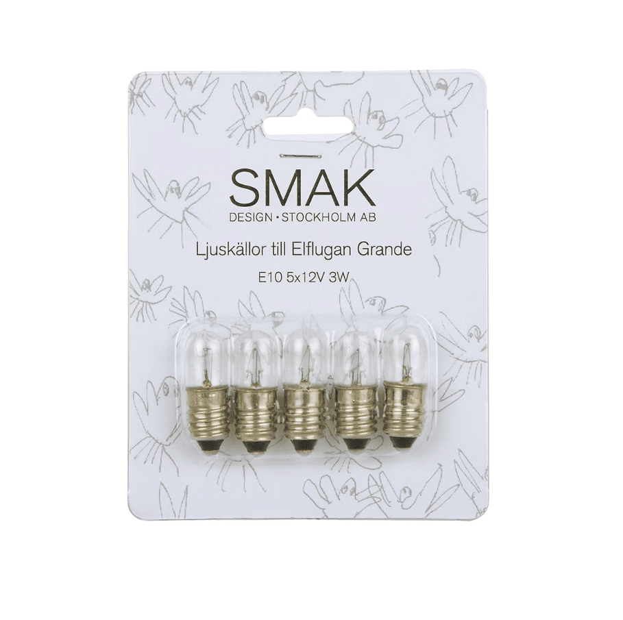 E10 12V 3W Pack De 5 De SMAK Design - 