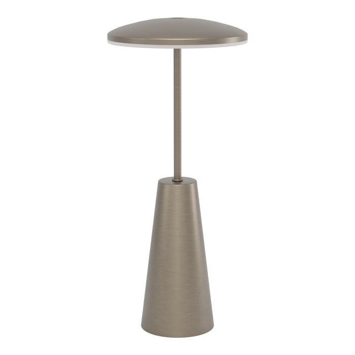 Piccola 28cm Bronze portable De Eglo - Piccola est une élégante lampe de table LED avec une finition bronze foncé et un boîtier en acier robuste.