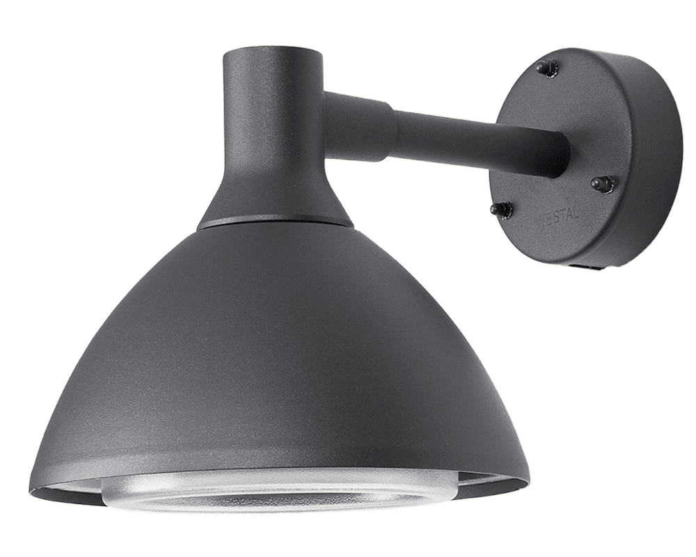 Ark Mini Anthracite lampe d’extérieur De Westal - Le luminaire est doté d'une douille GU10 et est conçu pour une utilisation en extérieur avec un indice de protection IP44.