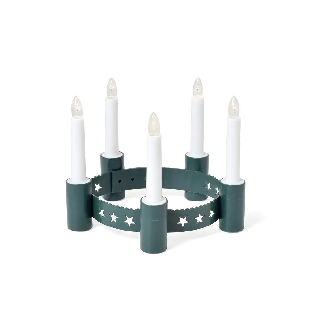 Couronne De Sainte Lucie Vert De Konstsmide - Parfait pour les c&eacute;l&eacute;brations de la Sainte-Lucie &agrave; la maison, &agrave; l'&eacute;cole ou en d&eacute;placement.