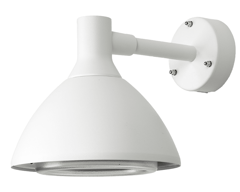 Ark Mini Blanc lampe d’extérieur De Westal - Le luminaire est doté d'une douille GU10 et est conçu pour une utilisation en extérieur avec un indice de protection IP44.