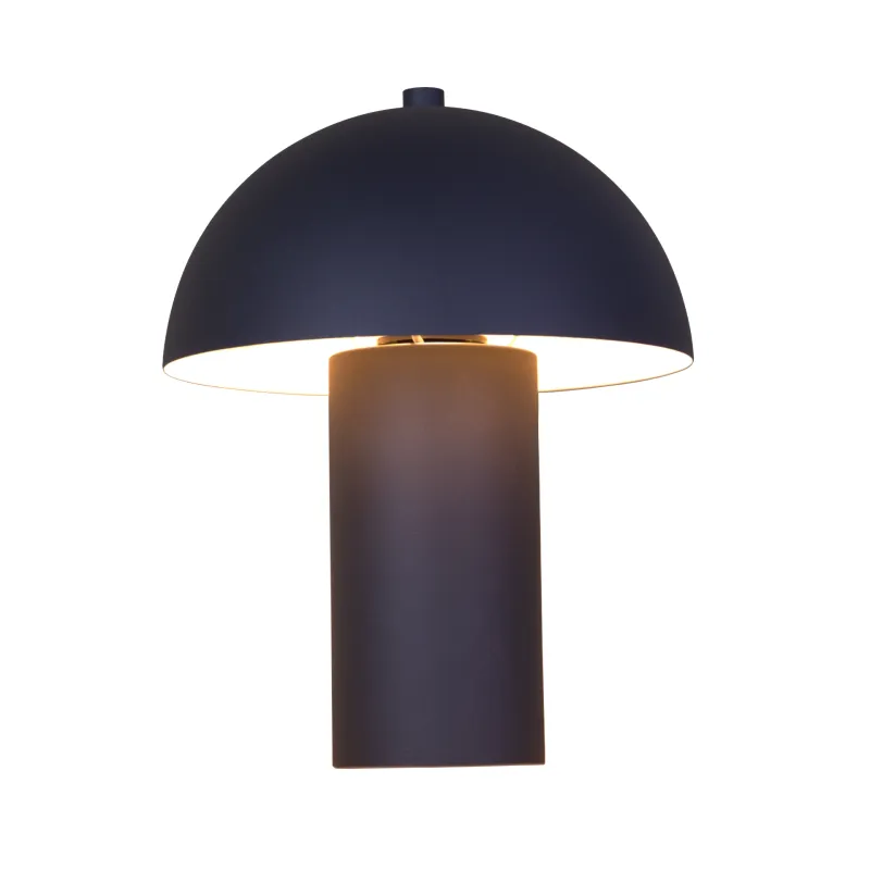 Bert 26cm Noir lampe de table De Globo Lighting - Med sin minimalistiska elegans sm&auml;lter bert harmoniskt in i moderna hem och blir en stilfull inredningsdetalj.
