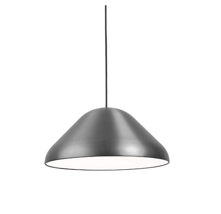 Enna Ø43 Acier suspension De Airam - La grande suspension ronde en acier inoxydable convient à de nombreux styles de décoration intérieure et comme lampe de table à manger.