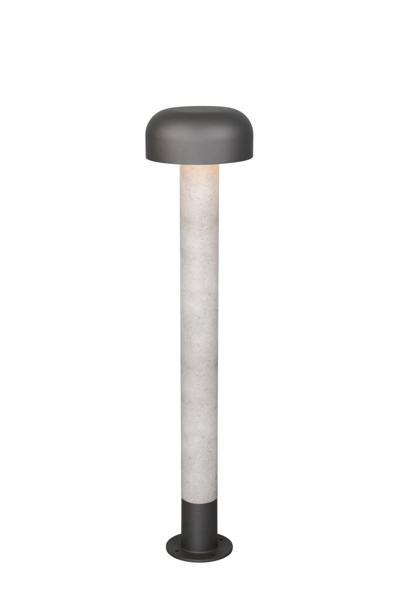 Fraser 84cm Aspect béton bornes De Trio Lighting - Fraser est fabriqu&eacute; en aluminium moul&eacute; et combine un minimalisme moderne avec des d&eacute;tails naturels.