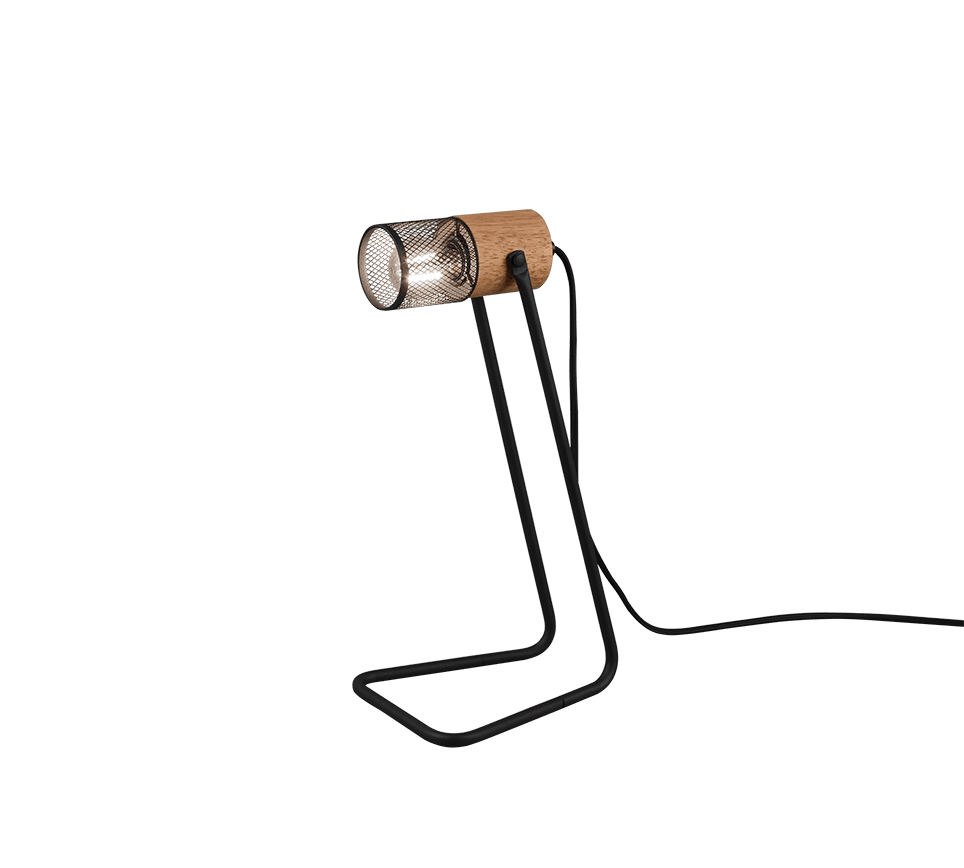 Tosh 40cm Noir lampe de bureau De Trio Lighting - 