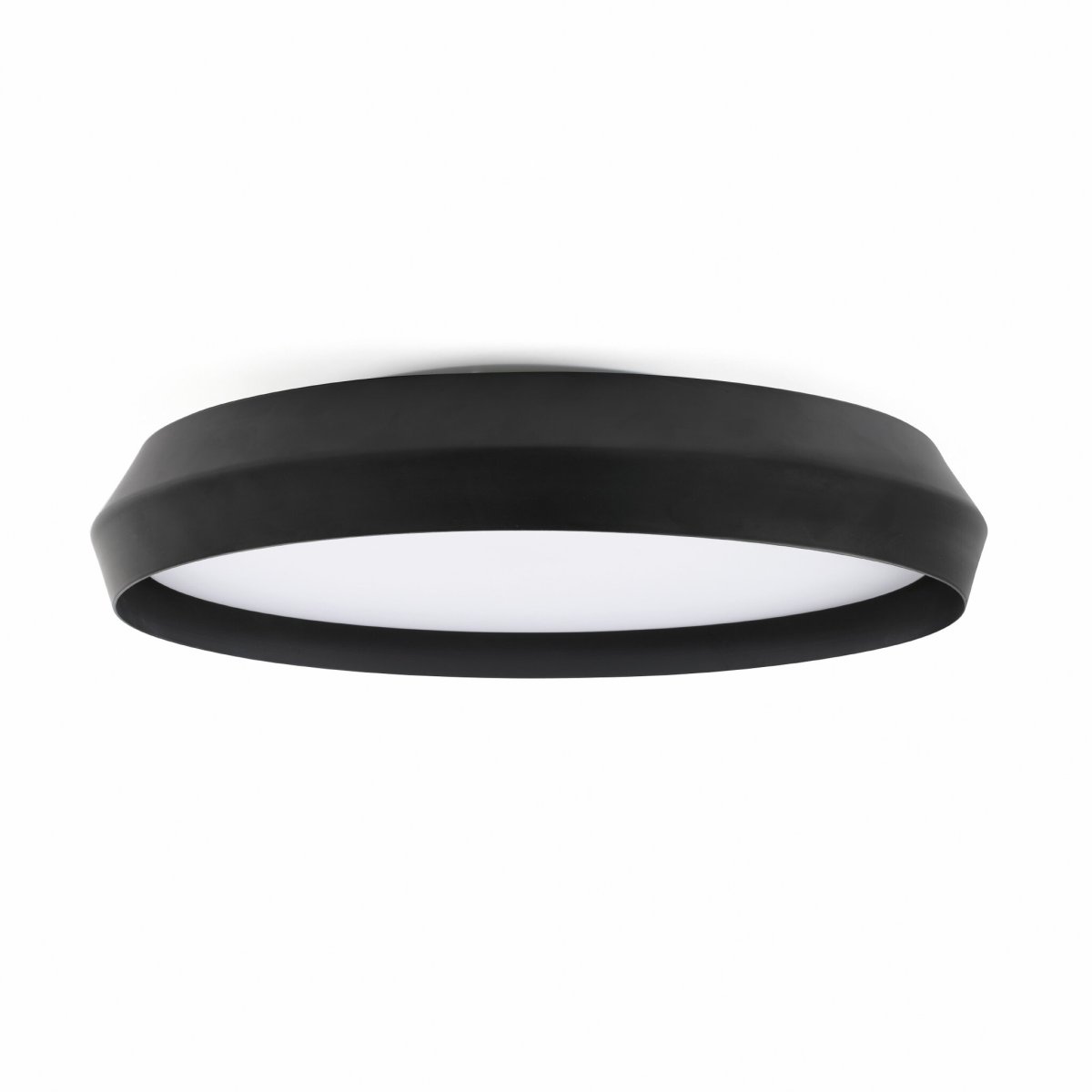 Shoku Ø60 Noir plafonnier De Faro Barcelona - Sa finition noire et son design sophistiqu&eacute; font de Shoku un choix &eacute;l&eacute;gant pour les environnements modernes.
