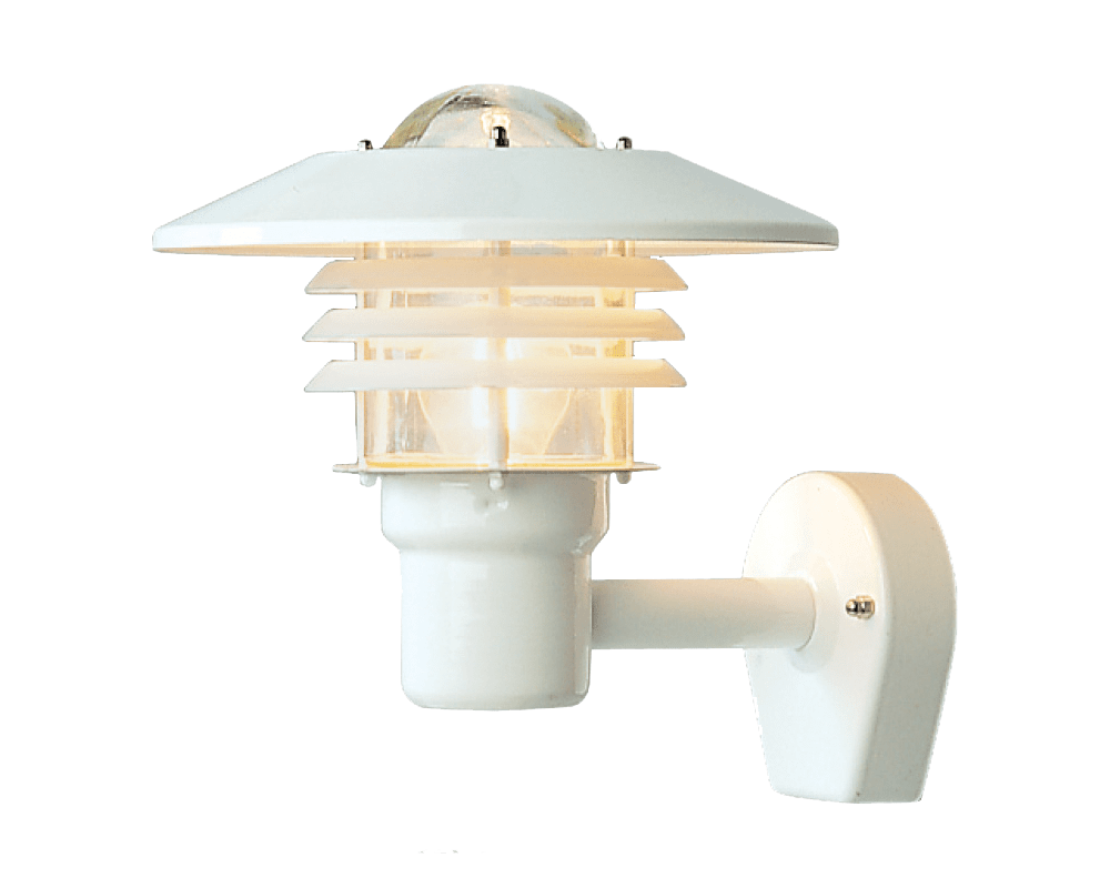 Tellus Blanc lampe d’extérieur De Westal - Le panneau arrière dispose de deux entrées et sorties et est équipé de bornes à connexion rapide pour une installation facile.
