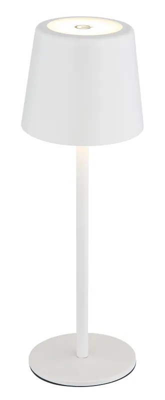 Vancouver 28cm Blanc portable De Globo Lighting - Gr&acirc;ce &agrave; son indice de protection IP44, elle est &eacute;galement r&eacute;sistante aux &eacute;claboussures, id&eacute;ale pour une utilisation en int&eacute;rieur comme en ext&eacute;rieur.