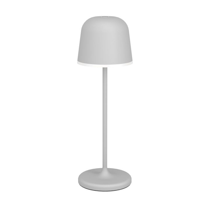 Mannera 34cm Gris portable De Eglo - Grâce au variateur tactile intégré, vous pouvez régler la lumière sur trois niveaux pour créer la sensation idéale, d'une lueur douce et chaleureuse à une lumière plus fonctionnelle.