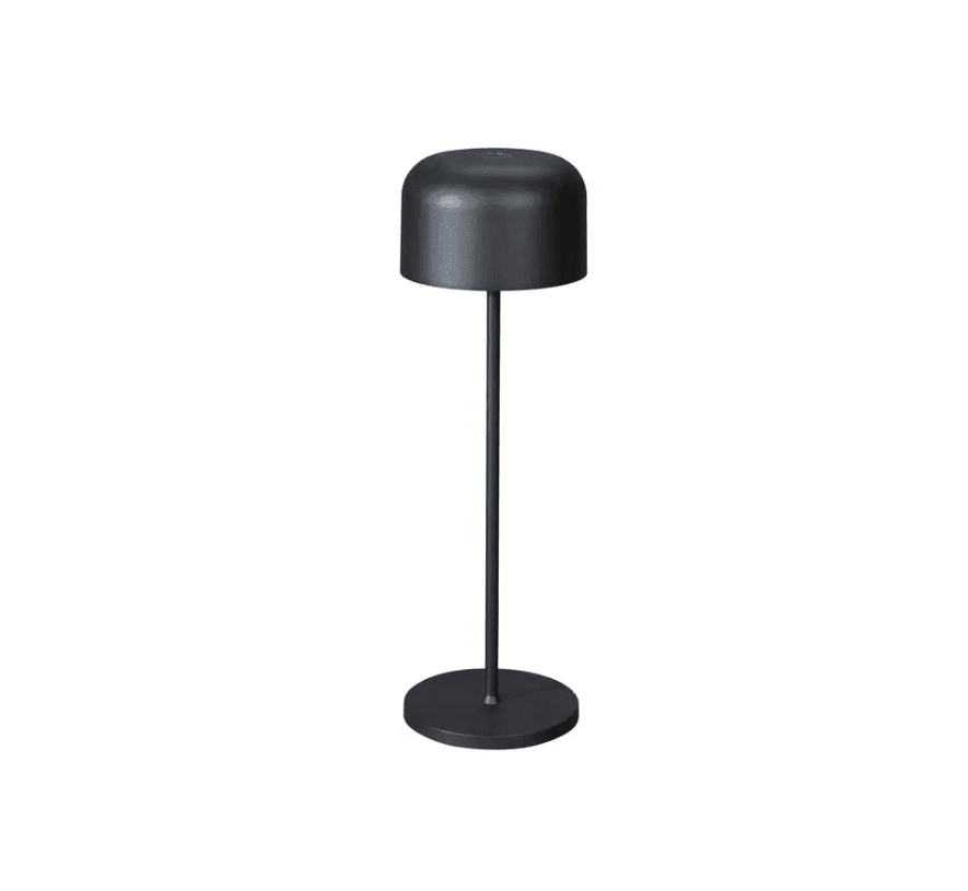 Lille 36cm Noir portable De Konstsmide - La lampe est &eacute;quip&eacute;e d'un variateur tactile pour que vous puissiez r&eacute;gler la luminosit&eacute; et la temp&eacute;rature de couleur du jaune chaud au blanc chaud.