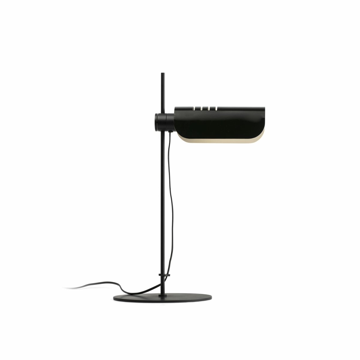 Martinica 53cm Noir lampe de bureau De Faro Barcelona - Une lampe qui rompt avec l&#39;aust&eacute;rit&eacute; et invite &agrave; jouer avec l&#39;expression de la lumi&egrave;re, aussi bien dans les espaces r&eacute;sidentiels que publics.
