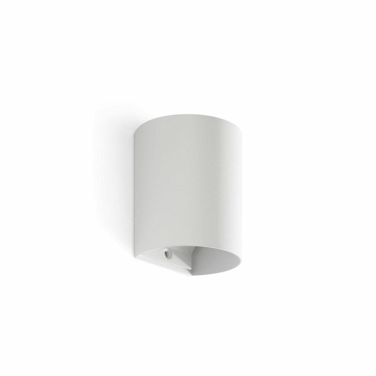 Sole 10cm Blanc applique murale De Faro Barcelona - Disponible en deux tailles et avec une diffusion lumineuse unilat&eacute;rale ou bilat&eacute;rale, elle est id&eacute;ale pour les couloirs, les escaliers et les petits espaces.