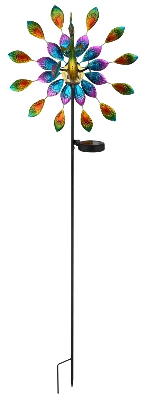 Wind Multicolore lampe solaire De Globo Lighting - En unik och livfull dekoration som ger tr&auml;dg&aring;rden en extra touch av f&auml;rg och elegans!