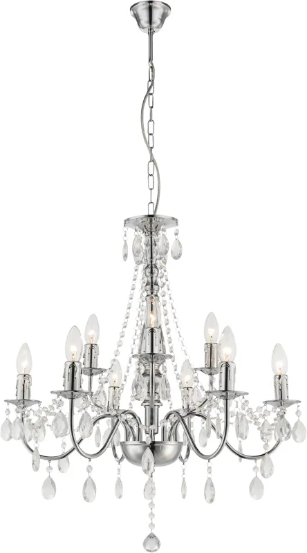 William Ø65 Chrome cristal De Globo Lighting - 