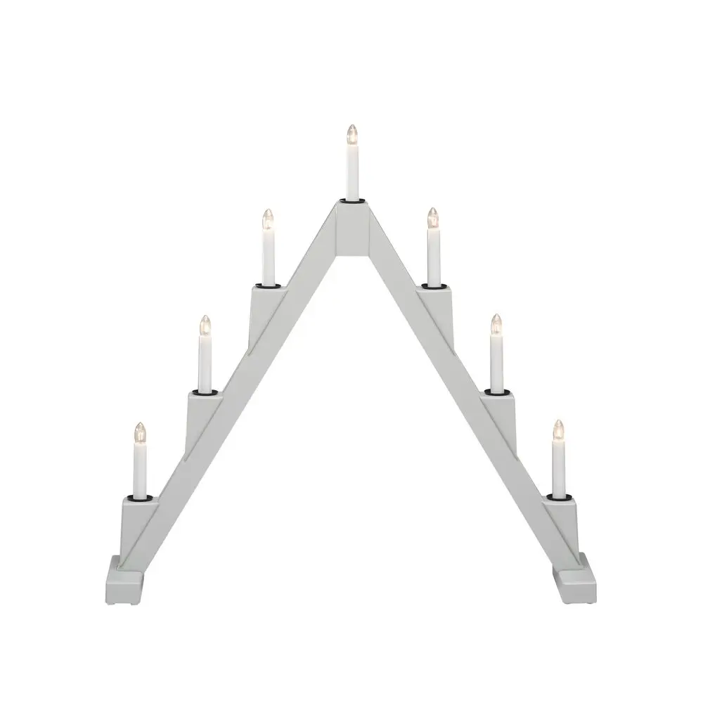 Candelabra 7 Lights Gris De Konstsmide - Le design moderne cr&eacute;e une atmosph&egrave;re &eacute;l&eacute;gante et les ampoules &eacute;mettent une lumi&egrave;re chaleureuse et invitante.