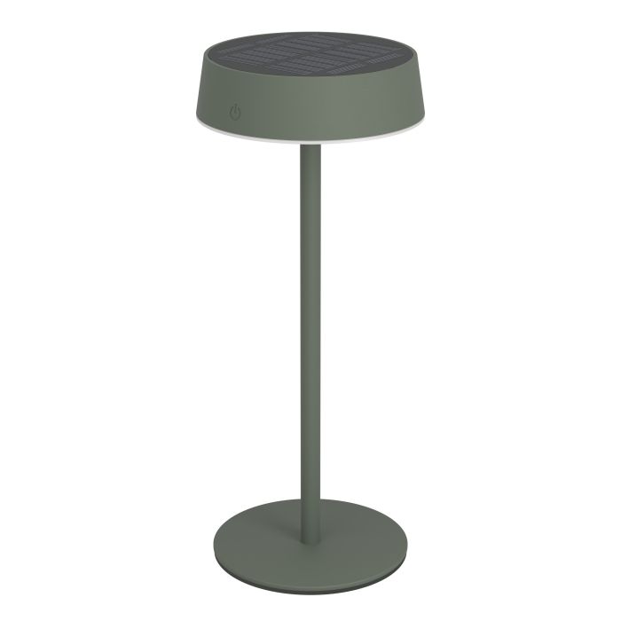 Simeri 30cm Vert lampe solaire De Eglo - Simeri est une lampe de table élégante à énergie solaire qui allie forme et fonction pour une utilisation intérieure et extérieure.