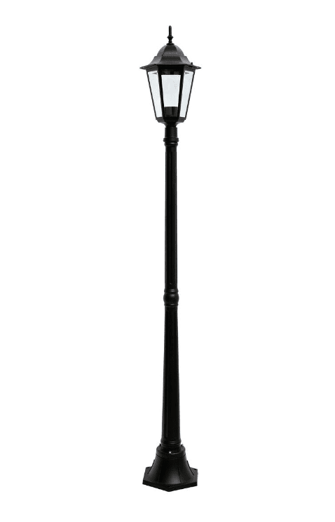 Kartano 175cm Noir lampadaire De Airam - Le langage du design classique et les mat&eacute;riaux &agrave; l'ancienne &ndash; les verres &agrave; facettes &ndash; sont intemporels.