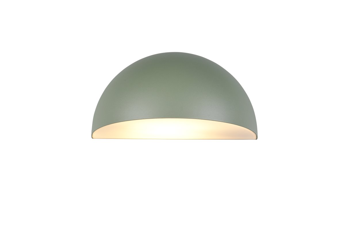 Maas 27cm Vert lampe d’extérieur De Trio Lighting - L'&eacute;clairage orient&eacute; vers le bas cr&eacute;e une atmosph&egrave;re chaleureuse et cosy sur la fa&ccedil;ade ou la terrasse.