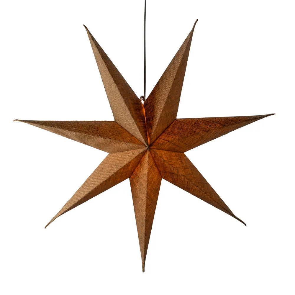 Étoile En Papier Ø78 Nature De Konstsmide - Belle &eacute;toile en papier de couleur naturelle, 78 cm de diam&egrave;tre - Une d&eacute;coration de No&euml;l &eacute;l&eacute;gante avec une touche rustique.