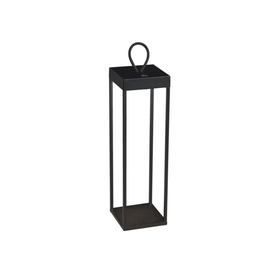Ravello 50cm Noir portable De Konstsmide - Ravello est une lanterne rechargeable moderne pour une utilisation en extérieur.