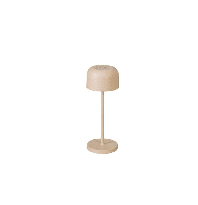 Lille 20cm Sable portable De Konstsmide - La lampe est &eacute;quip&eacute;e d'un variateur tactile pour que vous puissiez r&eacute;gler la luminosit&eacute; et la temp&eacute;rature de couleur du jaune chaud au blanc chaud.