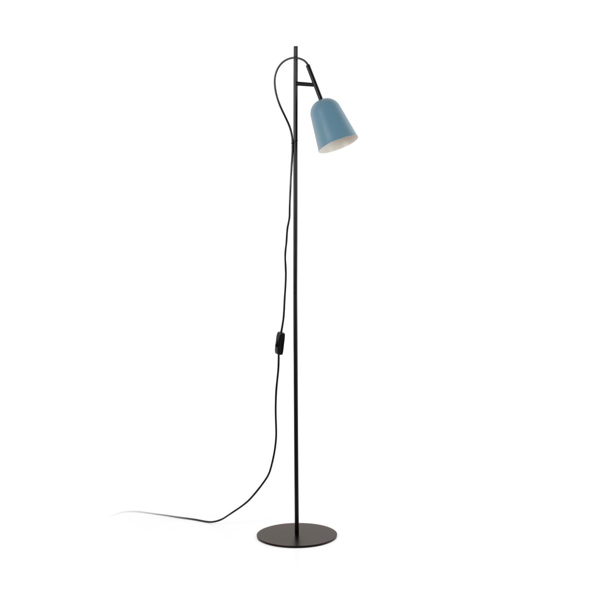 Studio Bleu lampadaire De Faro Barcelona - Son abat-jour bleu et son design &eacute;l&eacute;gant en font le compl&eacute;ment id&eacute;al de toute maison ou de tout bureau.
