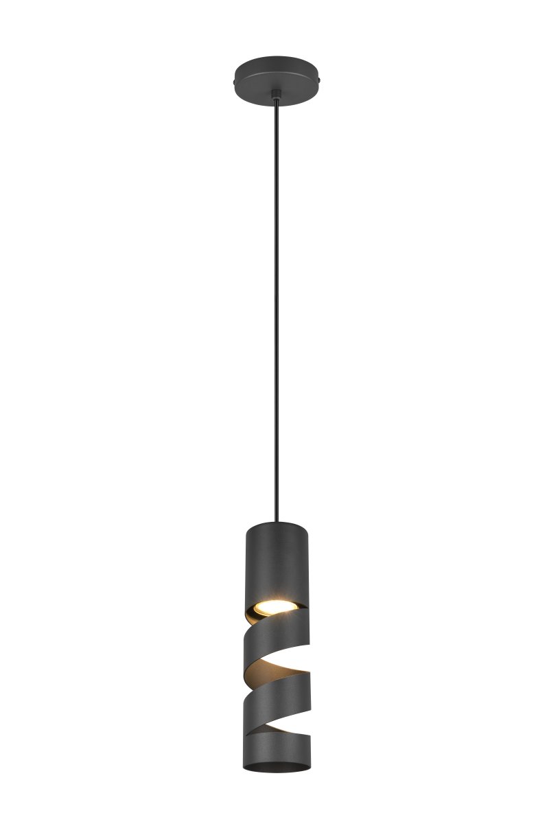 Stream 28cm Noir suspension De Trio Lighting - 