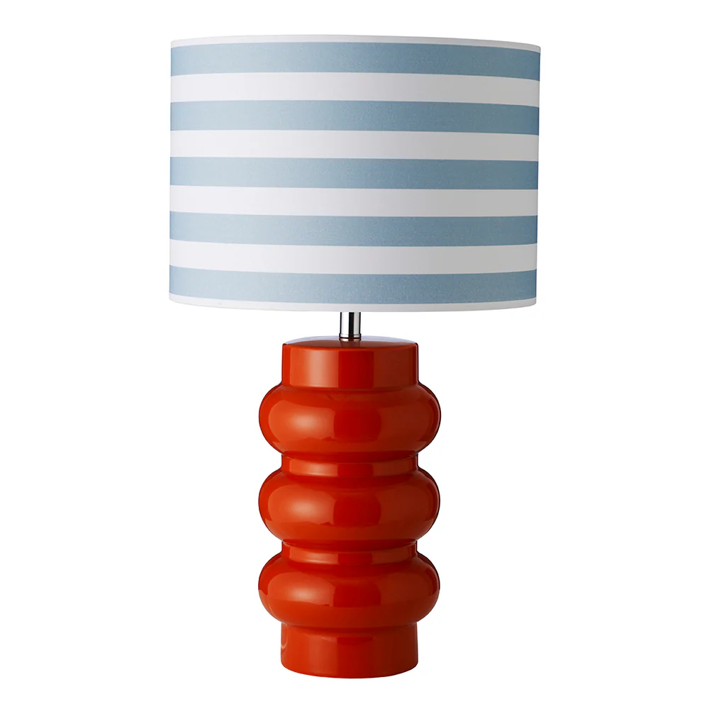 Lyon 56cm Orange lampe de table De Superliving - Parfait comme d&eacute;tail d&eacute;coratif dans le salon, la chambre ou le couloir, cette lampe n'est pas seulement une source de lumi&egrave;re, mais un d&eacute;tail d'int&eacute;rieur de caract&egrave;re qui diffuse &agrave; la fois lumi&egrave;re et joie !