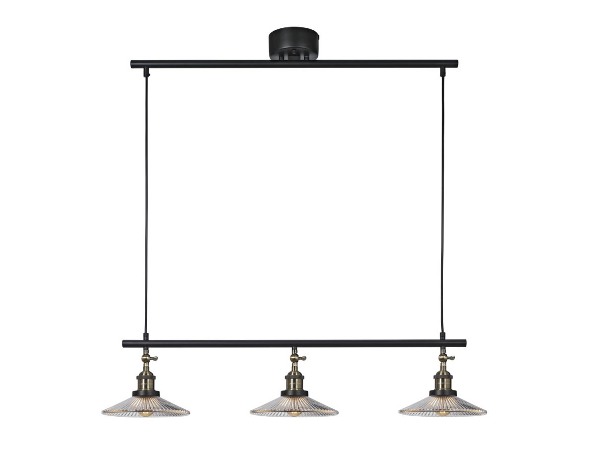 Cobble 82cm Noir suspension De Cottex - Parfait au-dessus de la table à manger ou de la cuisine pour un éclairage élégant et pratique.