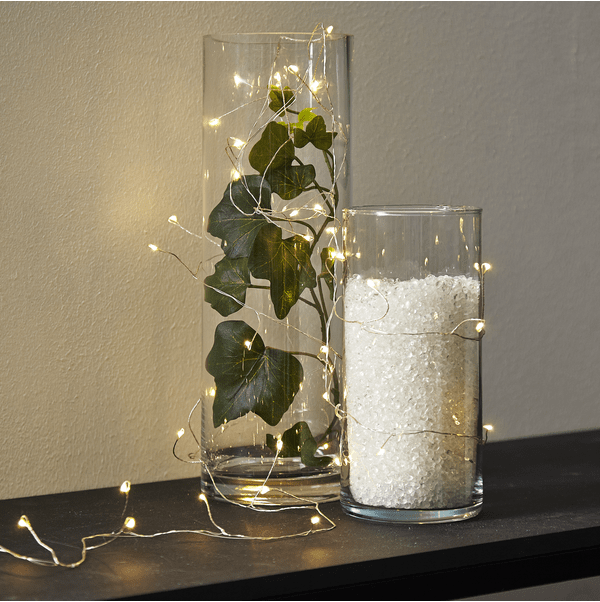 Guirlande Lumineuse Dew Drop 3m Argent De Star Trading - Boucle de 6 m de long avec c&acirc;ble de chariot.