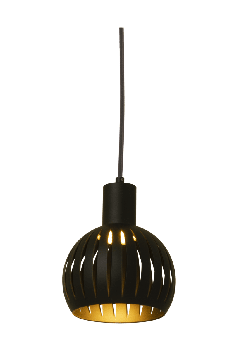 Grafika Ø15 Noir lampe de fenêtre De Aneta Lighting - GRAFIKA est une petite suspension avec un c&acirc;ble de 4 m de long, une prise murale et un interrupteur d'alimentation plac&eacute; au centre.