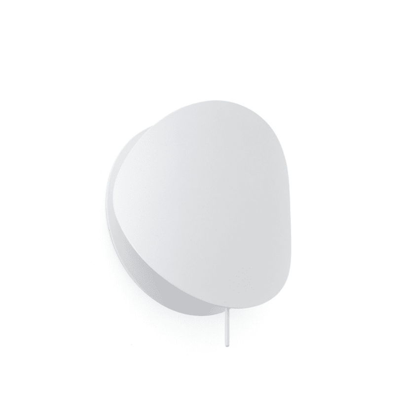 Ovo Blanc applique murale De Faro Barcelona - L'applique murale OVO est id&eacute;ale pour un &eacute;clairage d&eacute;coratif et l'abat-jour peut &ecirc;tre inclin&eacute; de 20 degr&eacute;s.