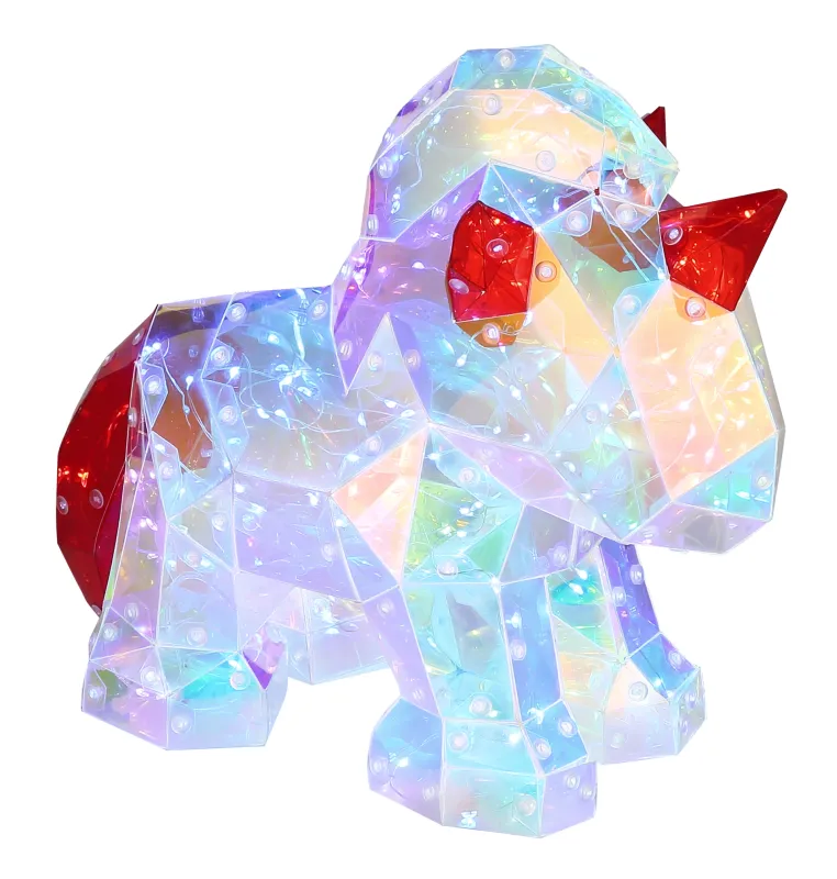 Brondar Transparent lampe pour enfant De Globo Lighting - Son corps en plastique transparent effet cristal est associé à des détails rouges pour une touche de couleur.