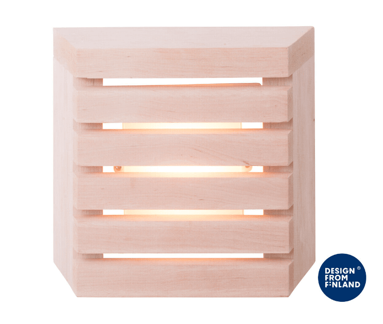 Saunaled K Bois De Airam - Le bras en bois de la lampe est fabriqu&eacute; en Finlande &agrave; partir d'aulne coll&eacute; local de haute qualit&eacute;.