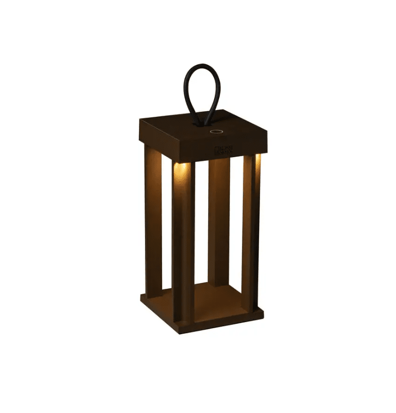 Cannes 42cm Rouiller portable De Konstsmide - La lampe est équipée d'un variateur tactile pour que vous puissiez régler la luminosité et la température de couleur.