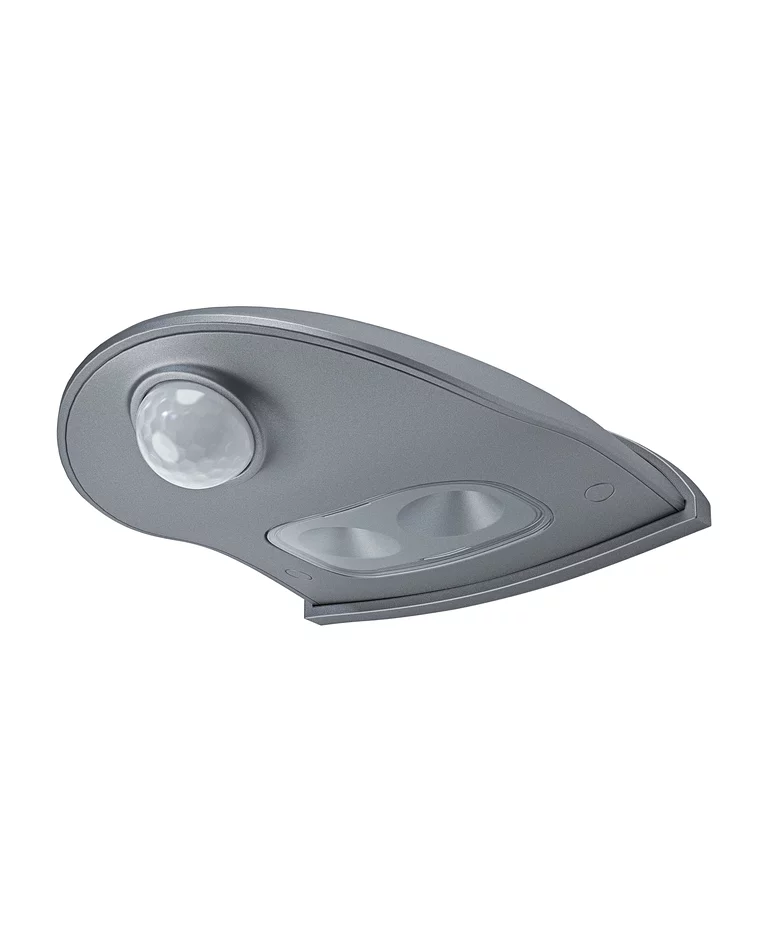 DoorLED Down Sensor Argent lampe d’extérieur De Ledvance - L'indice de protection IP54 assure une protection contre la poussi&egrave;re et les &eacute;claboussures d'eau, ce qui le rend id&eacute;al pour les zones d'entr&eacute;e, les garages ou les patios.